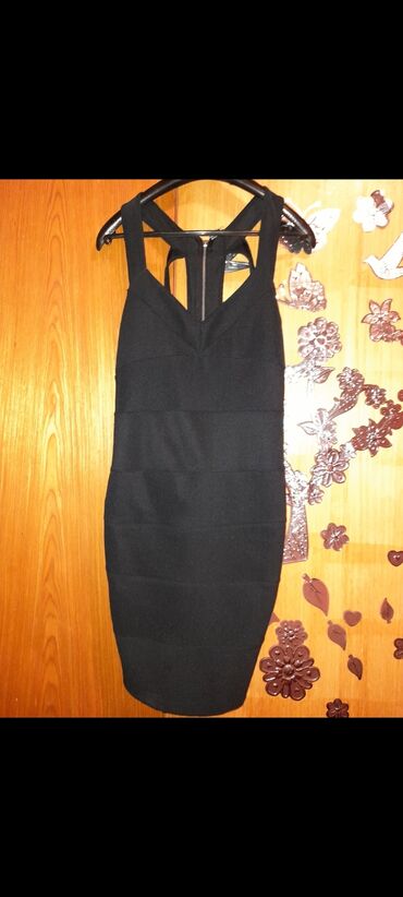 novogodisnja haljina: L (EU 40), color - Black, Cocktail, With the straps
