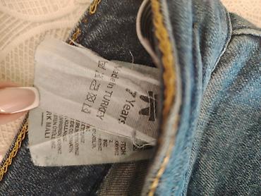 kargo şalvar: Uşaq üçün jeans şalvar - Yaş qrupu: 7 yaş (etiketdə göstərilib) - — 2