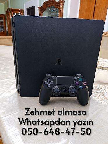 playstation 5 fat 825gb: PlayStation 4 Slim oyun konsolu Komplekt: Prablemi yoxdur - PS4 Slim — 1