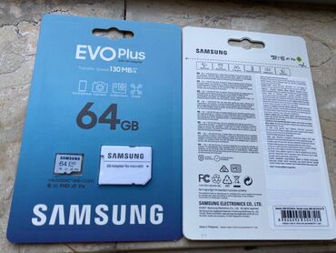azercell data kart 12 azn: Yaddaş kartı "Samsung Evo Plus, 64GB" -SUPER SÜRƏT, SÜPER QİYMƏT--