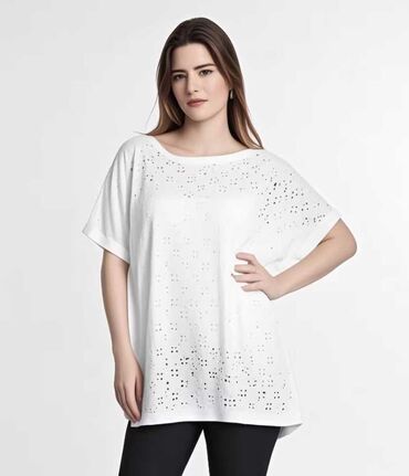 lanene zenske kosulje: 3XL (EU 46), Cotton, color - White