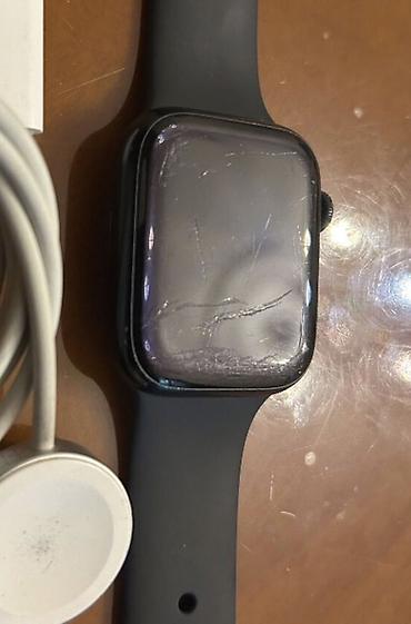 saat aliram: Apple watch Series 7 45 MM Üstündə başlığ ilə şunur veriləcək Ekranda — 4