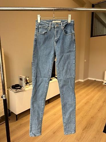 скини: Женские джинсы скинни, светло-голубой деним. Оригинал Levi’s - — 2