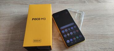 Poco M3, 128 GB, rəng - Sarı, Sensor, Face ID, Sənədlərlə
