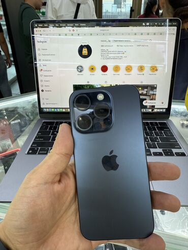 телефон 15 про: IPhone 15 Pro, Б/у, 256 ГБ, Синий, 88 %