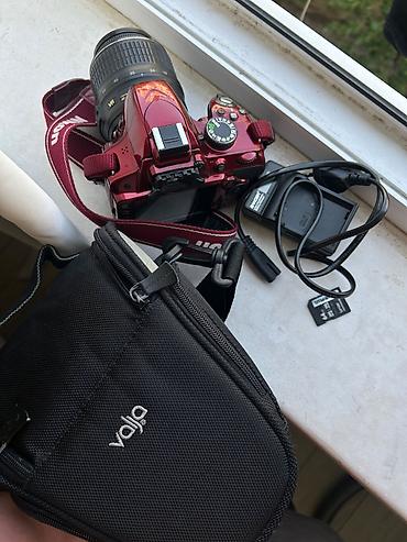 deri çanta: Nikon D3200 DSLR CAMERA yaxşı baxılıb, 18-55 öz lensi 64gb yaddaş — 4