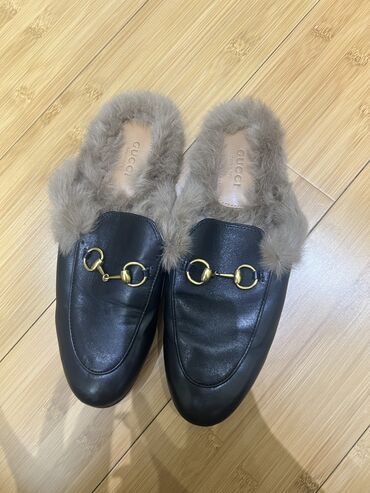 Женская обувь: Gucci, 38, цвет - Черный, Б/у