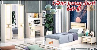 belarus yataq mebeli: Gənc Yataq Dəsti – Yeni, Sifarişlə Hazırlanır 🛏️ ✔️ Rəng seçimi — 2