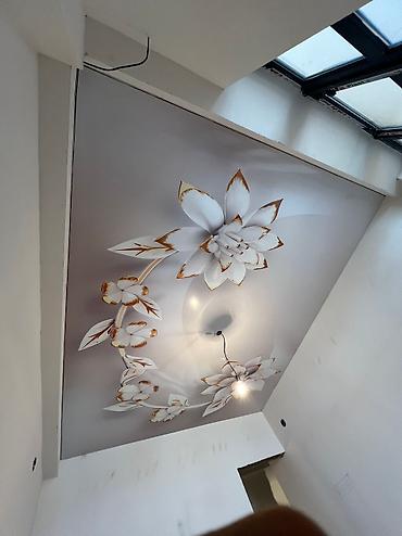 Натяжной потолок: Натяжной потолок Глянцевое, 3D потолки Гарантия, Бесплатная консультация, Бесплатный замер — 13