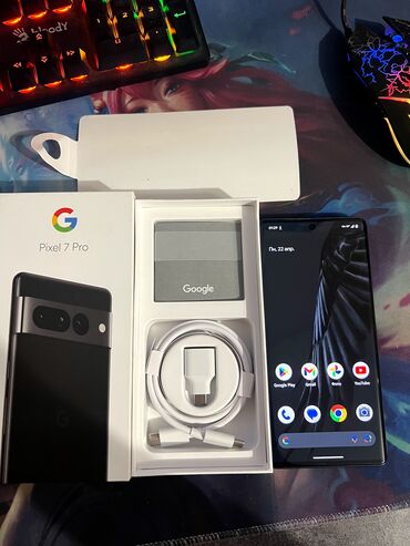 телефоны дешовые: Google Pixel 7 Pro, Новый, 512 ГБ, цвет - Черный, 2 SIM