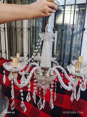 Çilçıraqlar: Çılçıraq, 5 lampa, Xrustal — 2