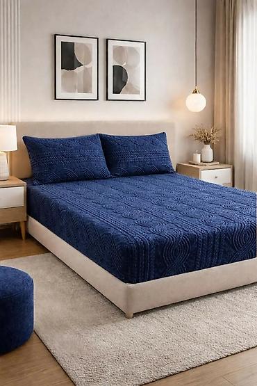 Ćebad i pokrivači: Set posteljina – prekrivač sa dve jastučnice - Trodimenzionalni — 3