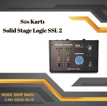 lil solid: Solid Stage Logic SSL2 Səs Kartı •Port: USB 2.0 Type C konnektoru •