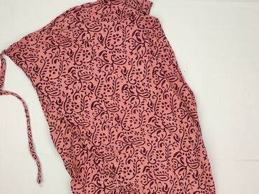 Damska spódnica maxi w odcieniu różowym, ozdobiona wzorem w stylu