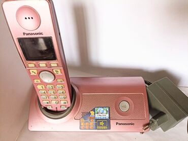 ���������������� �� �� в Кыргызстан | СТАЦИОНАРНЫЕ ТЕЛЕФОНЫ: Радиотелефон PANASONIC с аккумулятором, пользовались мало, отлично