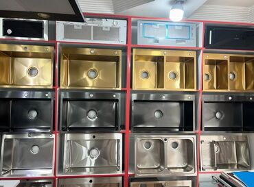 metbex çanaqları: Yeni Düzbucaqlı Mətbəx çanağı, Şkafsız, Paslanmaz polad, Pulsuz çatdırılma