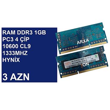 Оперативная память (RAM) для ПК: Notebook üçün Ramlar ⭐Ram DDR2 PC2 1GB 5300 667Mhz Qimonda (İkinci əl) — 4