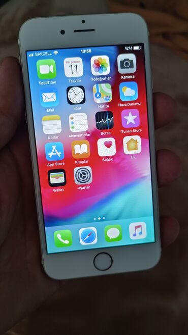iphone 6 icloud: IPhone 6, 16 GB, Qızılı, Barmaq izi