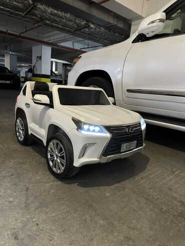 SİM-kartlar: Uşaq üçün elektrikli minik avtomobili – Lexus LX 570 stilində, ağ