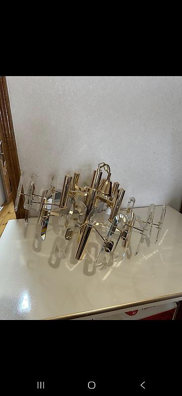 İşıqlandırma: Çılçıraq, 10 və daha çox lampa, Metal — 1