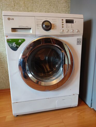 Su qızdırıcı kranlar: Paltaryuyan maşın LG, 6 kq, İşlənmiş, Avtomat, Qurutmasız, Kredit yoxdur
