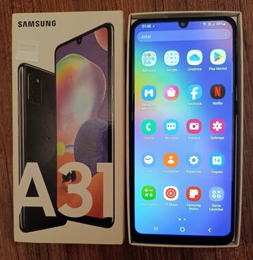 samsung tab a чехол: Samsung Galaxy A31, 128 GB, rəng - Qara, Sensor, Barmaq izi, İki sim kartlı