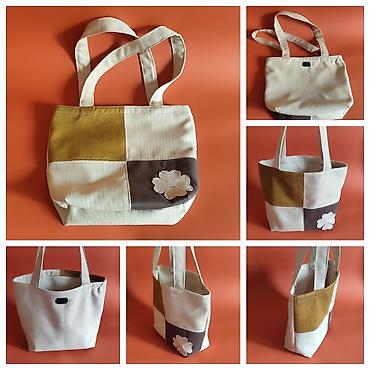 Torbe: Platnena torba – patchwork dizajn - Materijal: čvrsto platno/keper — 1