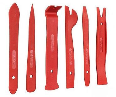 Alati za automobile: Set plastičnih alata za demontažu obloga i plastikâ – 6 delova - — 4