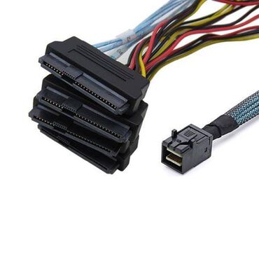 процессоры для серверов 24: Кабель для рейд контроллера кабель Mini SAS12Gb разъем 8643x1 на 4