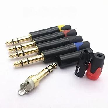barski set: BANANA 6,3MM STEREOEXTRA KVALITET | Pozlaćeni konektor vrhunskog — 1