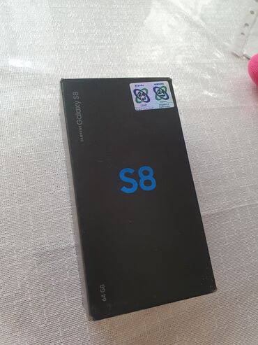 s8 night perfume: Samsung Galaxy S8, 64 GB, rəng - Göy, Barmaq izi, İki sim kartlı