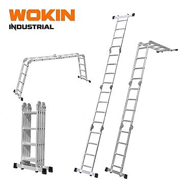 №: 11165 Məhsulun adı: Çoxməqsədli qatlanan nərdivan Wokin W682645