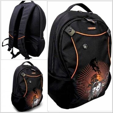 компьютерные наушники: Сумка рюкзак Canyon CNR-NB23 (Black/ Orange, 16") Если Вам нужен