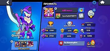 Другие аксессуары: Продажа аккаунта Brawl Stars Основное: - 36 942 трофеев - Уровень — 9