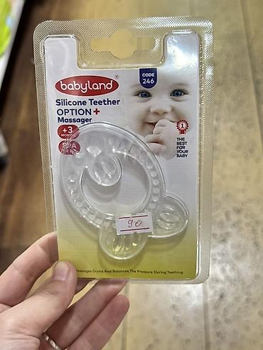 грызунки для малышей: Прорезыватель-массажёр Babyland Silicone Teether OPTION+ (код 246) - — 1