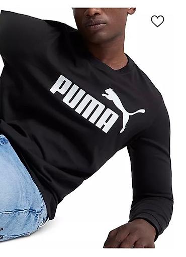 Kişi geyimləri: PUMA kişi svitşortu – klassik loqo dizaynı - Brend: PUMA - Model: Ön — 2