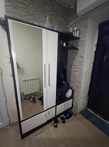 skaf satisi: İşlənmiş, 2 qapılı, Güzgülü, Ağ, Açılan, Düz dolab — 1
