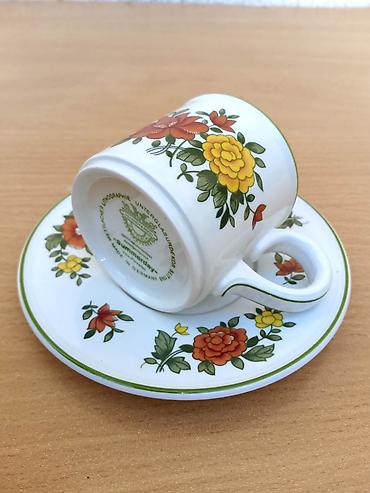 Umetnost i kolekcionarstvo: Lux Šolja za kafu sa tacnom Villeroy & Boch Skupocena, Vrhunski — 4