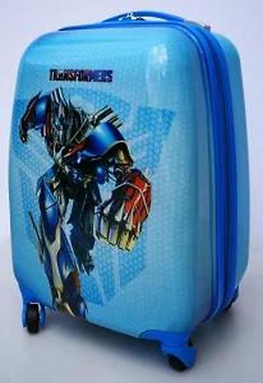 Putni koferi i torbe: Dečiji kofer u plavoj boji sa motivom Transformersa, idealan za — 12