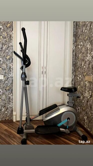 Velotrenajorlar: Gimnastika üçün elliptik trenajor. Qolları hərəkət etdirən və