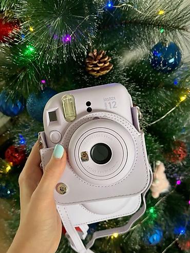 telefon sade: Fujifilm Instax Mini 12 instant fotoaparat – lavanda rəngində, çiyin — 1