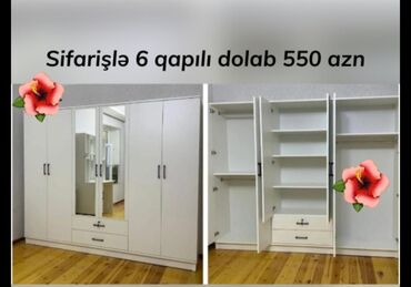 geyim dolabi: Гардеробный шкаф, Новый, Распашной, Прямой шкаф, Азербайджан