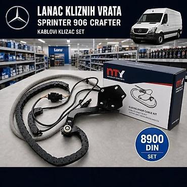 LANAC KLIZNIH VRATA SPRINTER 906 CRAFTER KABLOVI KLIZAC SET | Lanac