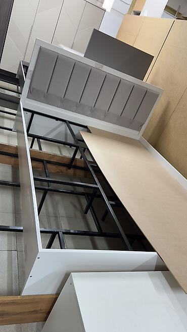 Спальные гарнитуры: Спальный гарнитур, Новый, Двуспальная кровать, Шкаф, Комод, ДСП, Бесплатная доставка, цвет - Серый — 20