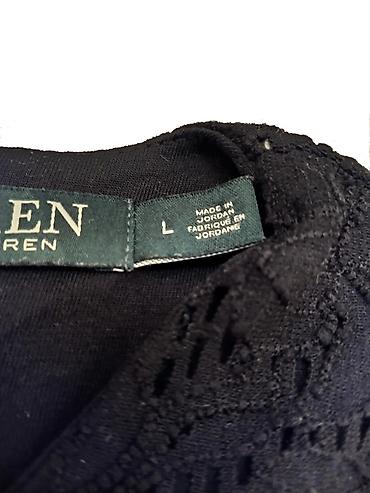 Majice kratkih rukava: RALPH LAUREN Crna Čipkana Bluza/Majica - L (Original). Prekrasna — 12