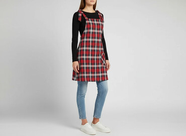 c a czerwona sukienka: Sukienka damska, rozmiar S