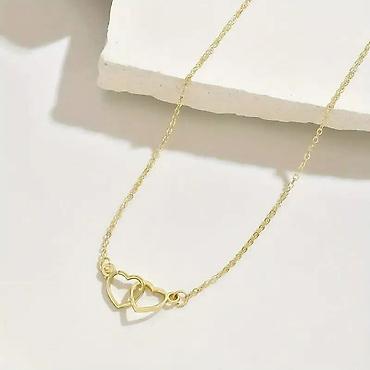 Ogrlice: Ogrlica sa dva isprepletena srca
1300 din — 4