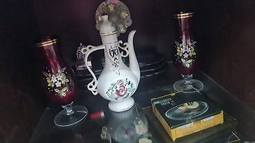 at nali: Çay dəsti, rəng - Ağ, Keramika, SSRİ — 1