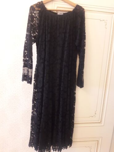 Ziyafət donları: Qara krujeva don - Rəng: qara - Material: tam krujeva (şəbəkəli — 6