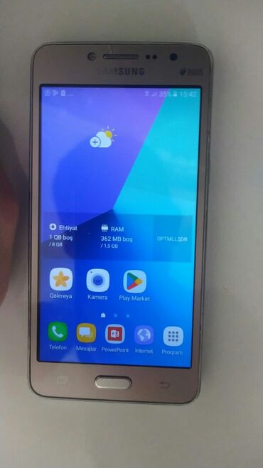samsung islenmis telefonlar: Samsung Galaxy J2 Prime, 8 GB, rəng - Qızılı, Sensor